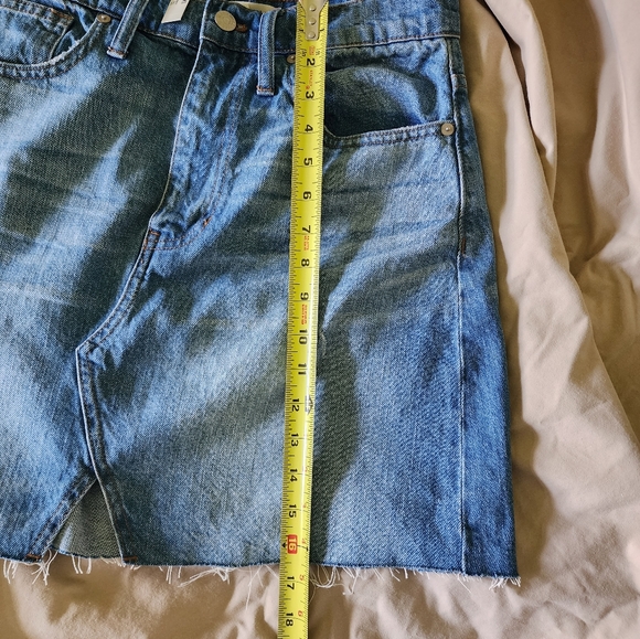 NWT Raw Hemmed Madewell Denim Skirt size 27 - Picture 6 of 8